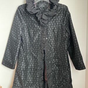 Lily Black Pea Coat for Women